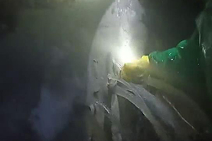 甘孜消防水池堵漏现场